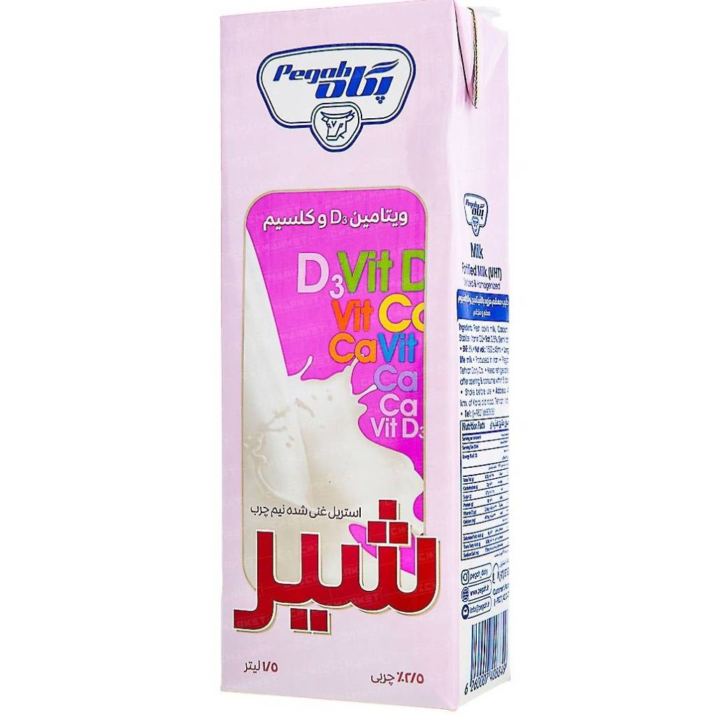 شیر استریل غنی شده 1.5 لیتر پگاه